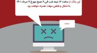 احتمال اختلال موقت برخی سامانه های بانک پارسیان 